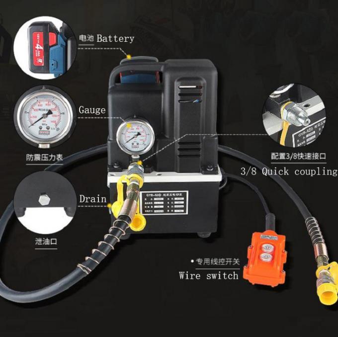 携帯用ポンプ場、再充電可能な電気油圧単位の小型超高圧油圧ポンプの場所18V
