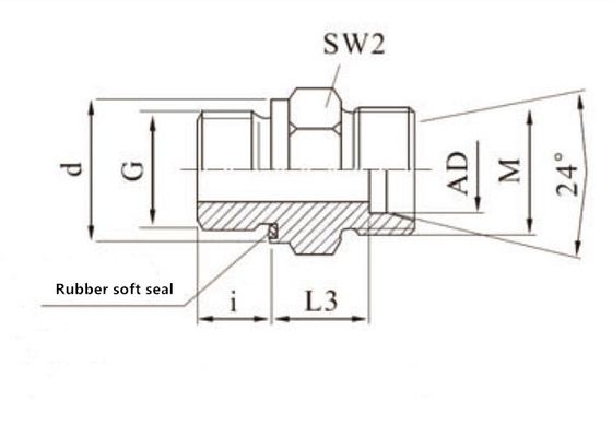 中国 柔らかいシールGEのスタッドが付いている316のステンレス鋼の油圧カップリングのメートル糸 サプライヤー